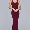 Faviana - S10106 Sleek V-neck Jersey Sheath Dress Formal Gowns 1 Faviana - S10106 Sleek V-neck Jersey Sheath Dress Formal Gowns