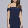 Faviana - S10162 Off The Shoulder Jersey Cocktail Dress Cocktail Dresses