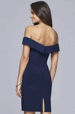 Faviana - S10162 Off The Shoulder Jersey Cocktail Dress Cocktail Dresses 9 Faviana - S10162 Off The Shoulder Jersey Cocktail Dress Cocktail Dresses
