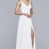 Faviana - S10177 V-Neck Sleeveless Chiffon Long Dress Formal Gowns