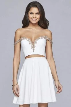 Faviana - S10179 Two-Piece Off Shoulder Cocktail Dress Cocktail Dresses