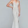 Formal Gowns Faviana - S10215 Halter Metallic Jersey Sheath Dress 2 Formal Gowns Faviana - S10215 Halter Metallic Jersey Sheath Dress