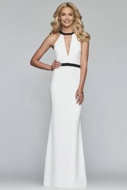 Formal Gowns Faviana - S10237 Strappy Jewel Fitted Evening Gown