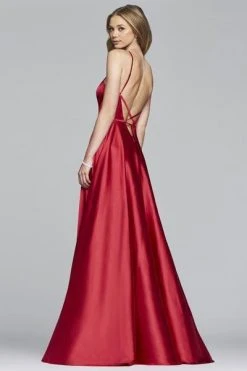 Faviana - S10254 Sleeveless Halter Charmeuse A-line Dress 6 Faviana - S10254 Sleeveless Halter Charmeuse A-line Dress