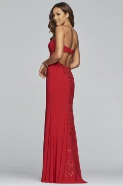 Faviana - S10271 Bead-Embroidered Cutout Strapless Sheath Gown 13 Faviana - S10271 Bead-Embroidered Cutout Strapless Sheath Gown