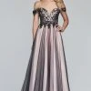 Formal Gowns Faviana - S10290 Beaded Lace Off-Shoulder Evening Gown 2 Formal Gowns Faviana - S10290 Beaded Lace Off-Shoulder Evening Gown