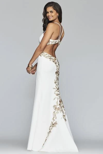 Formal Gowns Faviana - S10302 Metallic Floral Appliqued Trumpet Gown 5 Formal Gowns Faviana - S10302 Metallic Floral Appliqued Trumpet Gown