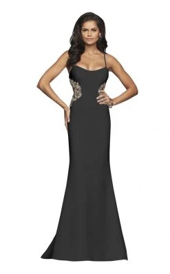 Formal Gowns Faviana - S10302 Metallic Floral Appliqued Trumpet Gown 10 Formal Gowns Faviana - S10302 Metallic Floral Appliqued Trumpet Gown