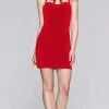 Cocktail Dresses Faviana - S10355 Jewel Neck Jersey Sheath Dress With Cutouts