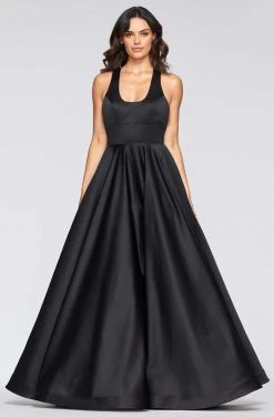 Formal Gowns Faviana - S10441 Scoop Neck Satin A-line Gown