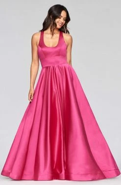 Formal Gowns Faviana - S10441 Scoop Neck Satin A-line Gown 10 Formal Gowns Faviana - S10441 Scoop Neck Satin A-line Gown