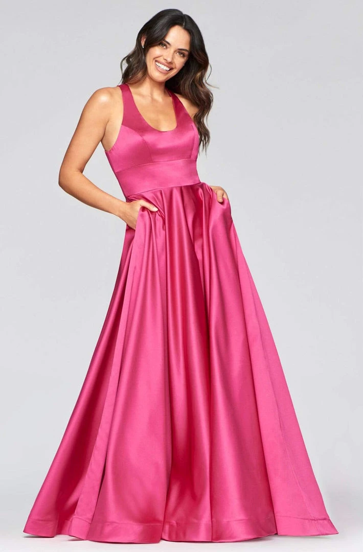 Formal Gowns Faviana - S10441 Scoop Neck Satin A-line Gown 7 Formal Gowns Faviana - S10441 Scoop Neck Satin A-line Gown