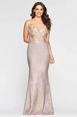 Faviana - S10483 Glittered And Embroidered Mermaid Dress