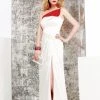 Faviana - S7002 One Shoulder Strap Gown With Slit