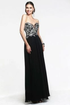 Faviana - S7325 Long Strapless Prom Gown