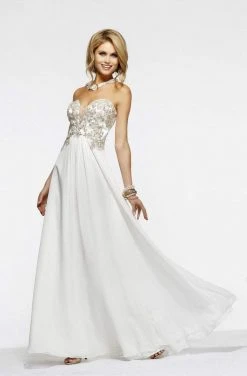 Faviana - S7325 Long Strapless Prom Gown