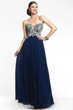 Faviana - S7325 Long Strapless Prom Gown