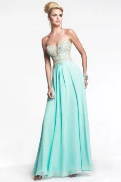 Faviana - S7325 Long Strapless Prom Gown