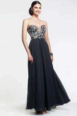 Faviana - S7325 Long Strapless Prom Gown