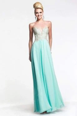 Faviana - S7325 Long Strapless Prom Gown
