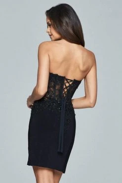 Cocktail Dresses Faviana - Strapless Beaded Cocktail Dress S8074