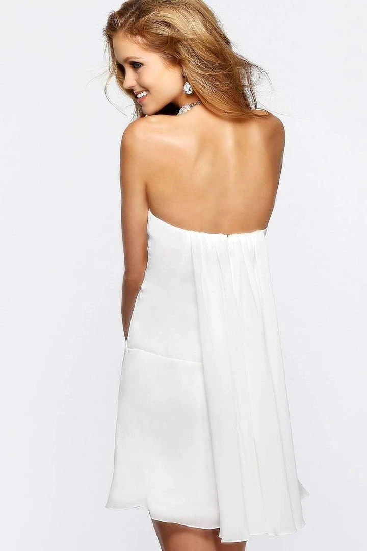 Cocktail Dresses Faviana - Strapless Sweetheart Chiffon Short Cocktail Dress 7075a 6 Cocktail Dresses Faviana - Strapless Sweetheart Chiffon Short Cocktail Dress 7075a