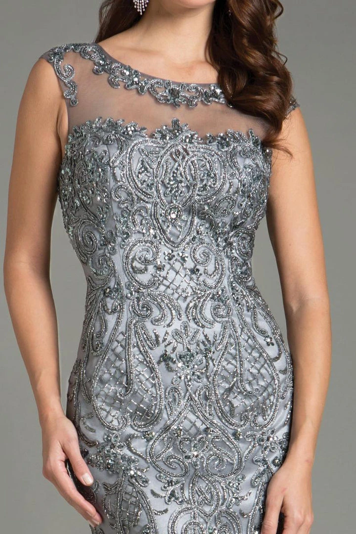 Feriani Couture Embellished Sleeveless Evening Gown 26154 - 1 Pc Charcoal In Sizes 10 Available Formal Gowns 5 Feriani Couture Embellished Sleeveless Evening Gown 26154 - 1 Pc Charcoal In Sizes 10 Available Formal Gowns