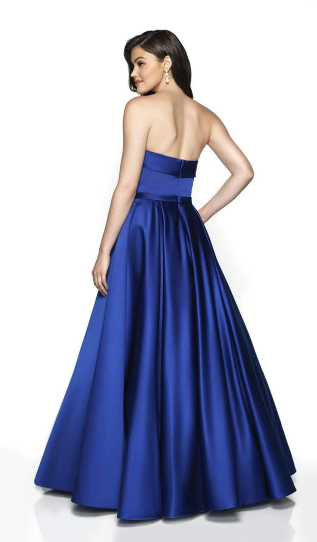 Blush By Alexia Designs Flair Prom - 19024 Strapless Fitted Bodice Bow Accent A-Line Gown 5 Blush By Alexia Designs Flair Prom - 19024 Strapless Fitted Bodice Bow Accent A-Line Gown