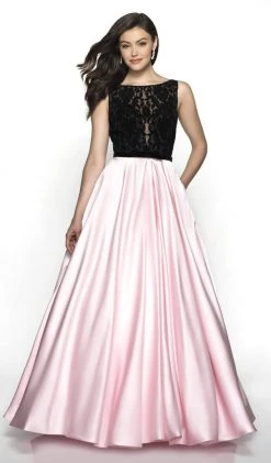 Blush By Alexia Designs Flair Prom - 19027 Sleeveless Lace Illusion Top A-Line Satin Gown Formal Gowns 7 Blush By Alexia Designs Flair Prom - 19027 Sleeveless Lace Illusion Top A-Line Satin Gown Formal Gowns