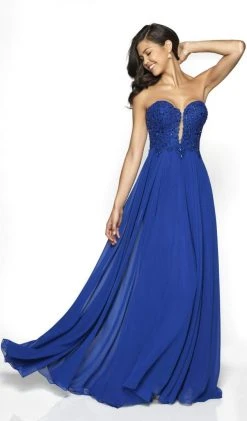 Blush By Alexia Designs Flair Prom - 19067 Lace Deep Sweetheart Chiffon A-line Dress 7 Blush By Alexia Designs Flair Prom - 19067 Lace Deep Sweetheart Chiffon A-line Dress