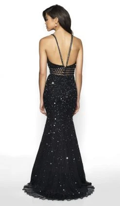 Blush By Alexia Designs Flair Prom - 19079 Illusion Midriff Sequined Mermaid Gown Formal Gowns