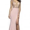 Blush By Alexia Designs Formal Gowns Flair Prom - 19098 Cap Sleeve Lustrous Plunging Trumpet Gown 1 Blush By Alexia Designs Formal Gowns Flair Prom - 19098 Cap Sleeve Lustrous Plunging Trumpet Gown