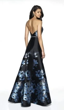 Blush By Alexia Designs Formal Gowns Flair Prom - 19100 Strapless Brocade Sweetheart A-line Dress