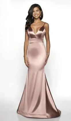 Blush By Alexia Designs Formal Gowns Flair Prom - 19142 Sleeveless V Neck Satin Jersey Mermaid Dress 13 Blush By Alexia Designs Formal Gowns Flair Prom - 19142 Sleeveless V Neck Satin Jersey Mermaid Dress