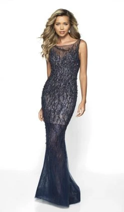 Blush By Alexia Designs Flair Prom - 19214 Embellished Illusion Bateau Tulle Trumpet Dress Formal Gowns