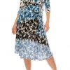 Gabby Skye - 19334M Floral Print A-Line Dress