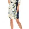 Gabby Skye - 19445M Quarter Length Sleeve Floral Dress Prom Dresses 1 Gabby Skye - 19445M Quarter Length Sleeve Floral Dress Prom Dresses