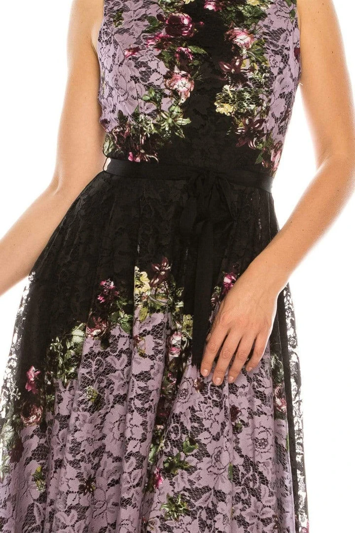 Gabby Skye - 57369MG Sleeveless Floral Print Lace A-Line Dress Cocktail Dresses 5 Gabby Skye - 57369MG Sleeveless Floral Print Lace A-Line Dress Cocktail Dresses