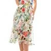 Gabby Skye - 57524MG Floral Faux Wrap Dress