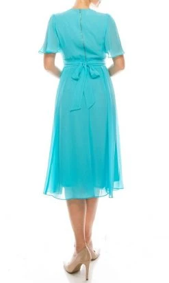 Gabby Skye - 91220MG Flutter Sleeve Chiffon A-Line Dress Cocktail Dresses 7 Gabby Skye - 91220MG Flutter Sleeve Chiffon A-Line Dress Cocktail Dresses