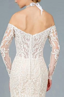 Formal Gowns GLS By Gloria - GL1801 Embroidered Deep Off-Shoulder Trumpet Dress 9 Formal Gowns GLS By Gloria - GL1801 Embroidered Deep Off-Shoulder Trumpet Dress