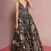 Formal Gowns GLS By Gloria - GL2538 Sequin Embellished Illusion V-Neck Long Dress 1 Formal Gowns GLS By Gloria - GL2538 Sequin Embellished Illusion V-Neck Long Dress