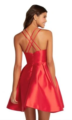 Cocktail Dresses Harper And Lemon - 22109 Sleek V-neck Short A-line Dress