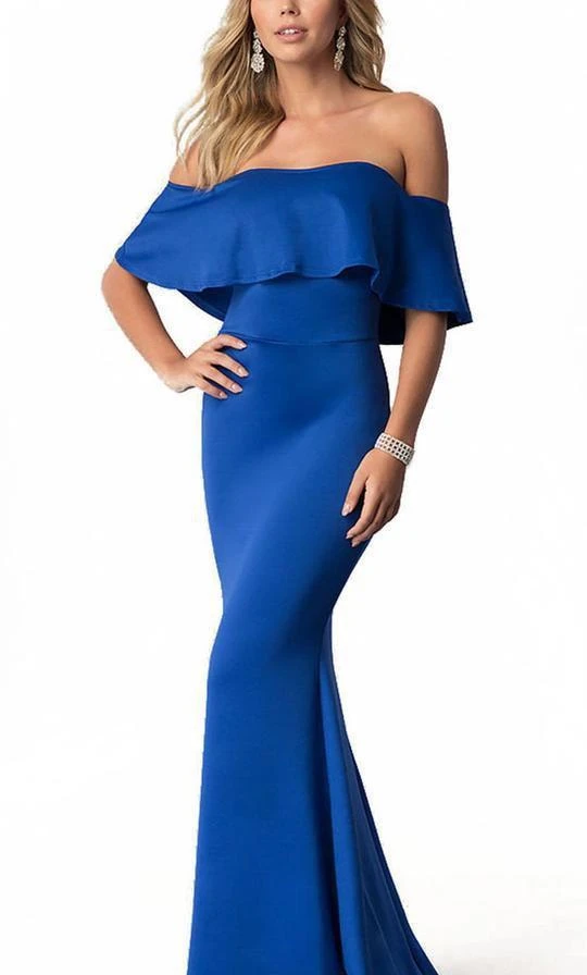 Harper And Lemon - 22257 Elegant Off-Shoulder Jersey Trumpet Dress 3 Harper And Lemon - 22257 Elegant Off-Shoulder Jersey Trumpet Dress