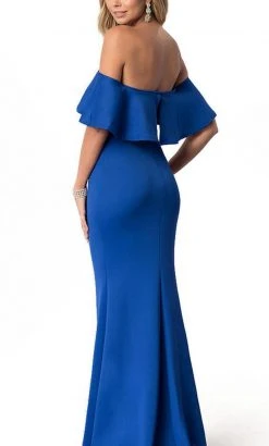 Harper And Lemon - 22257 Elegant Off-Shoulder Jersey Trumpet Dress 5 Harper And Lemon - 22257 Elegant Off-Shoulder Jersey Trumpet Dress