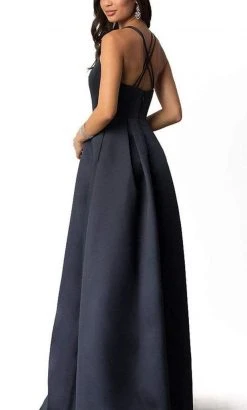 Harper And Lemon - 22262 Dual Crisscross-Strapped Mikado Long Gown Bridesmaid Dresses 6 Harper And Lemon - 22262 Dual Crisscross-Strapped Mikado Long Gown Bridesmaid Dresses