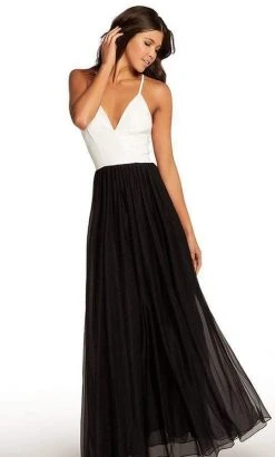 Harper And Lemon - 22266 Two Tone Plunging V-neck A-line Dress Formal Gowns
