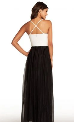 Harper And Lemon - 22266 Two Tone Plunging V-neck A-line Dress Formal Gowns