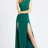 Ieena Duggal - 25034I High Neck Dual Slit Sheath Gown Formal Gowns 1 Ieena Duggal - 25034I High Neck Dual Slit Sheath Gown Formal Gowns