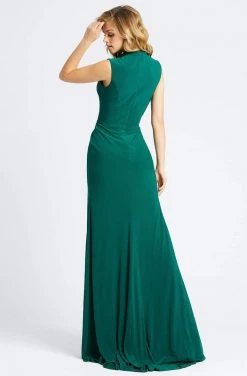 Ieena Duggal - 25034I High Neck Dual Slit Sheath Gown Formal Gowns